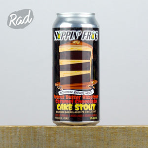 Hoppin Frog Bourbon BA Peanut Butter Hazelnut Caramel Chocolate Cake Stout Hoppin Frog Bourbon BA Peanut Butter Hazelnut Caramel Chocolate Cake Stout