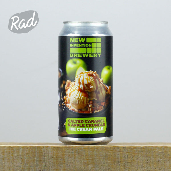 New Invention Salted Caramel & Apple Crumble Ice Cream Pale